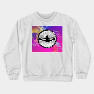 Cheer on pink with smoke Crewneck Sweatshirt